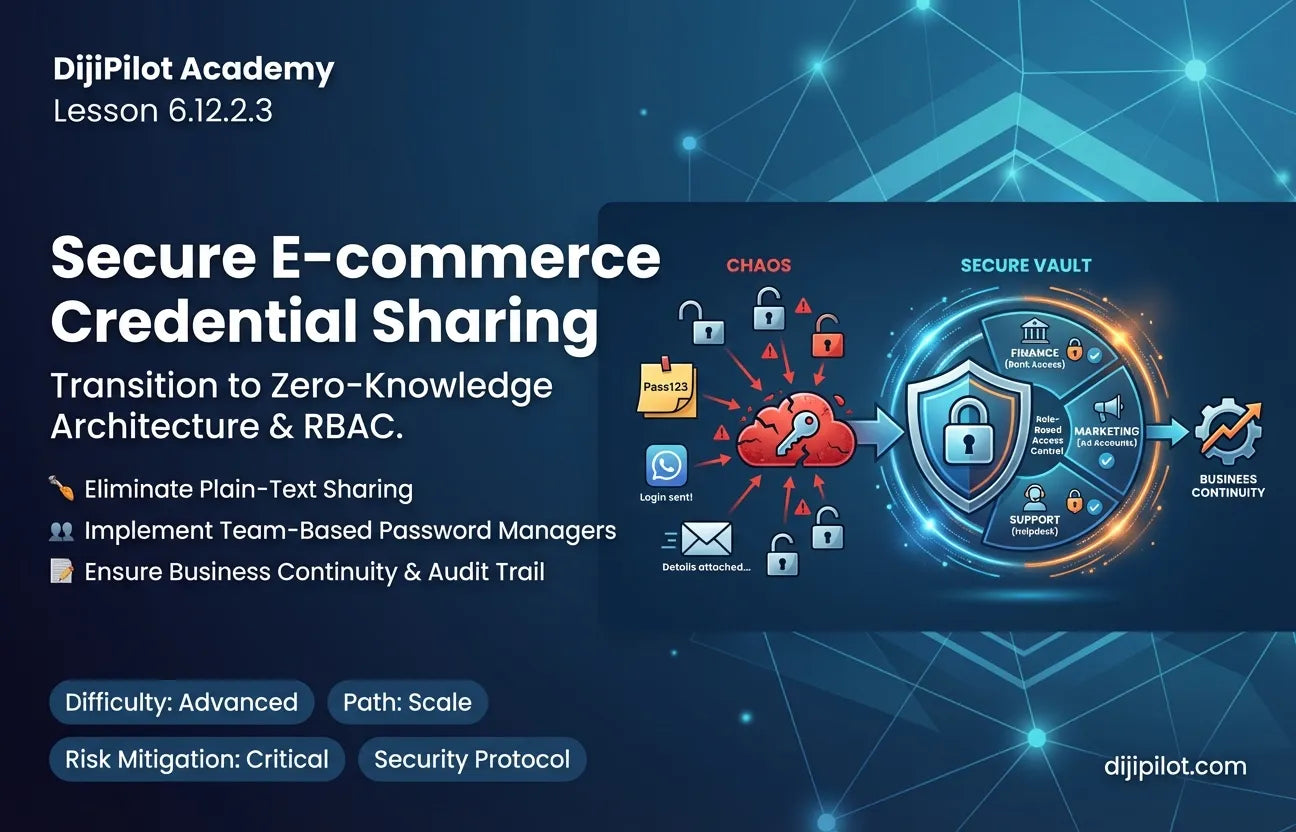 6.12.2.3 - How to Securely Share Credentials in E-commerce Teams (Using Password Managers) (Difficulty: Advanced | Path: Scale)