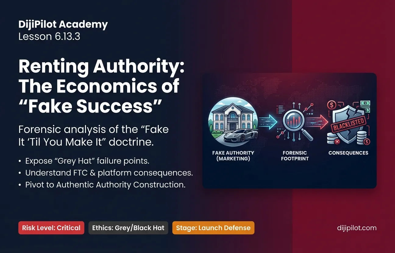 6.13.3 - Renting Authority: Hiring a fake office or renting a Lamborghini for a "Day in the Life" video (Difficulty: Beginner | Ethics: Grey Hat | Path: Launch)
