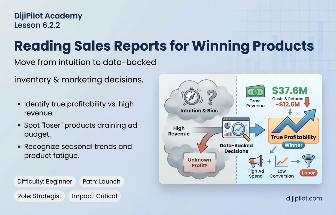 6.2.2 - How to Read Sales Reports & Identify Winning Products (Difficulty: Beginner | Path: Launch)