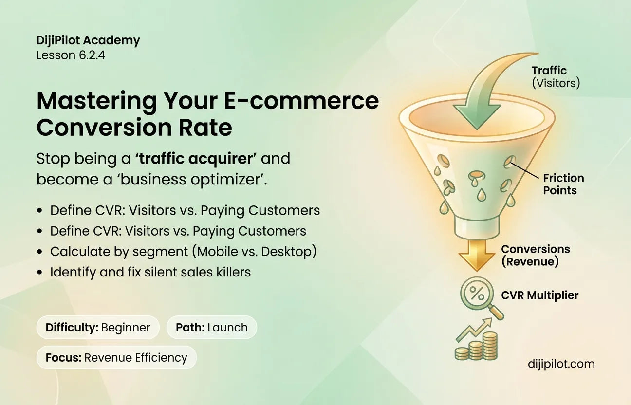 6.2.4 - Defining E-commerce Conversion Rate and Its Impact on Revenue (Difficulty: Beginner | Path: Launch)