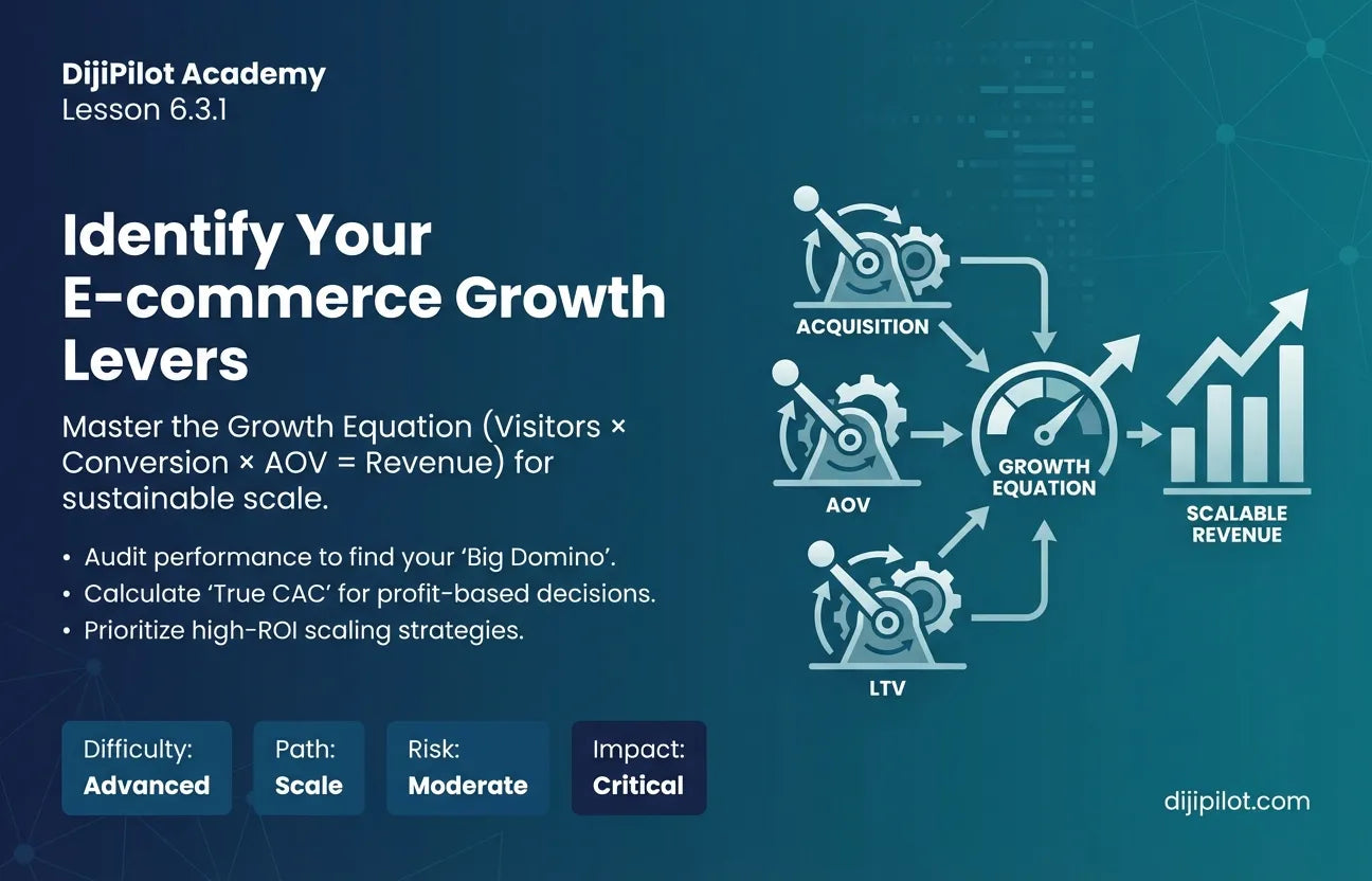 6.3.1 - How to Identify Your E-commerce Revenue Growth Levers (Difficulty: Advanced | Path: Scale)