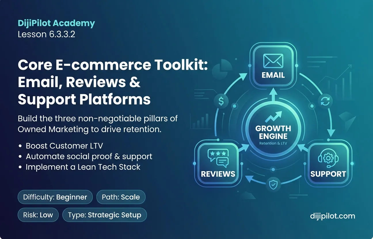 6.3.3.2 - Core E-commerce Toolkit: Email, Reviews & Support Platforms (Difficulty: Beginner | Path: Scale)