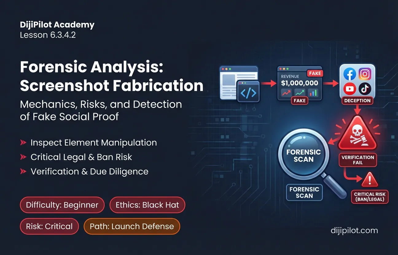 6.3.4.2 - Screenshot Fabrication: Inspecting Element to fake Shopify dashboard revenue numbers for social proof (Difficulty: Beginner | Ethics: Black Hat | Path: Launch)
