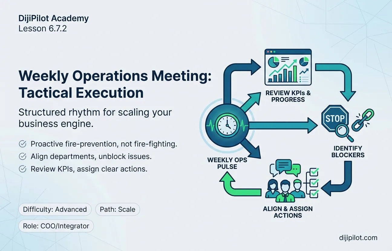 6.7.2 - How to Run a Weekly Ops Meeting (Difficulty: Advanced | Path: Scale)