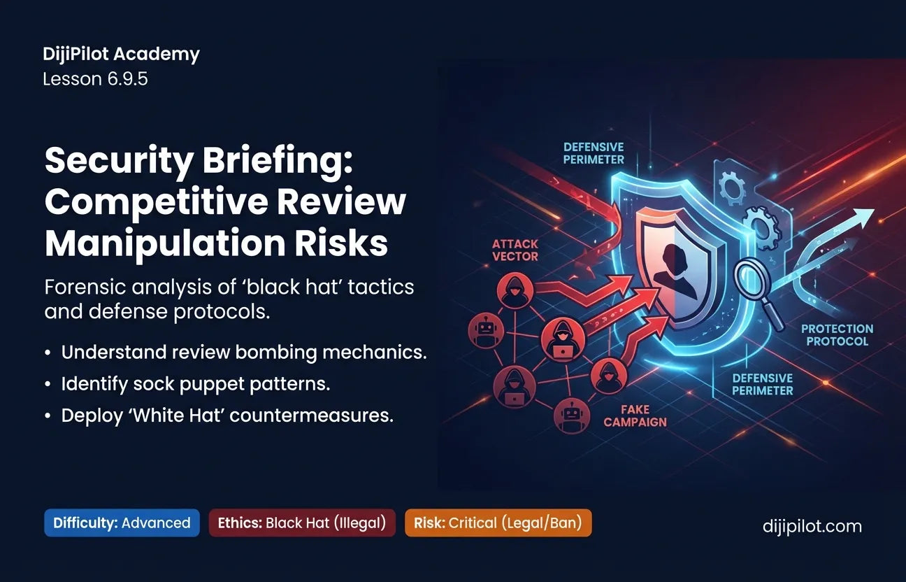 6.9.5 - Coordinating negative-review campaigns against a competitor? (Difficulty: Advanced | Ethics: Black Hat | Path: Scale)