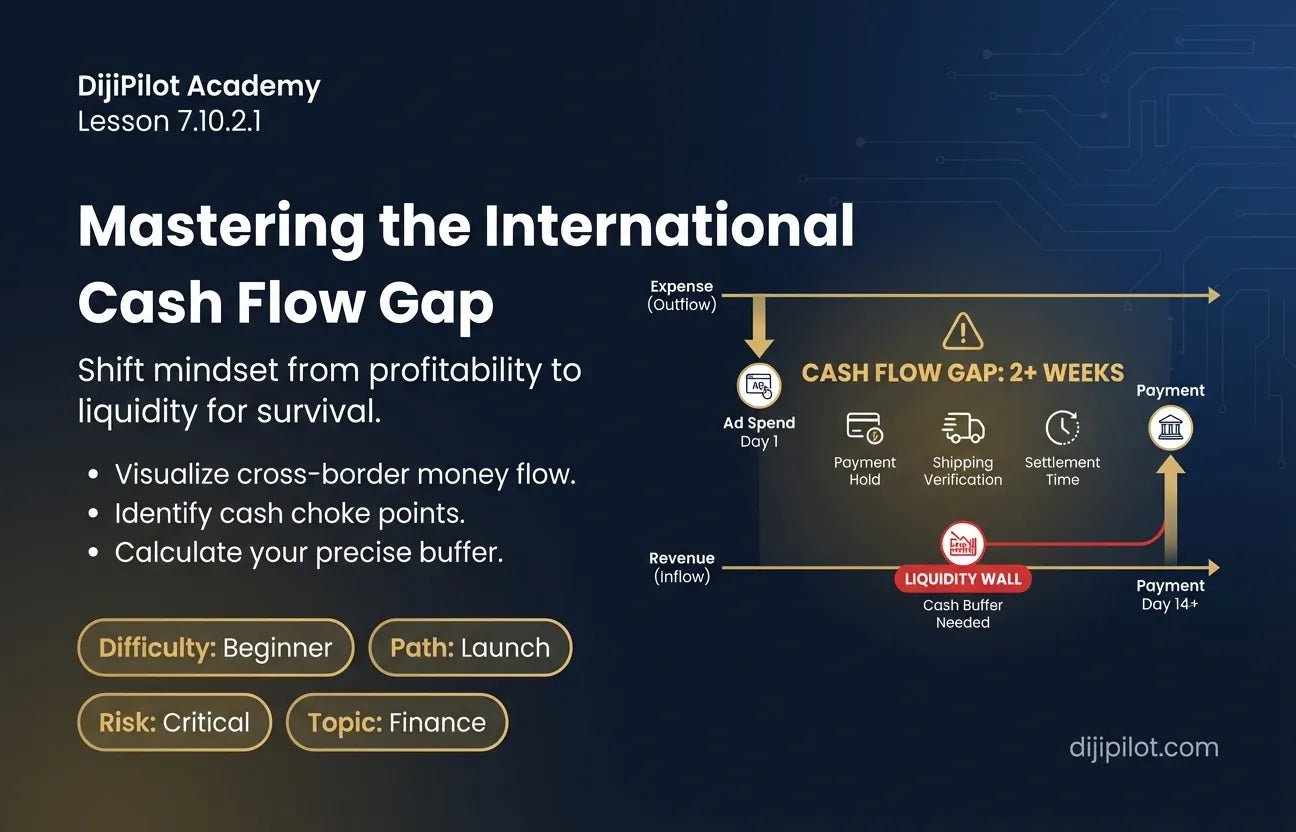 7.10.2.1 - Why a Cash Buffer is Critical for International Sales (Difficulty: Beginner | Path: Launch)