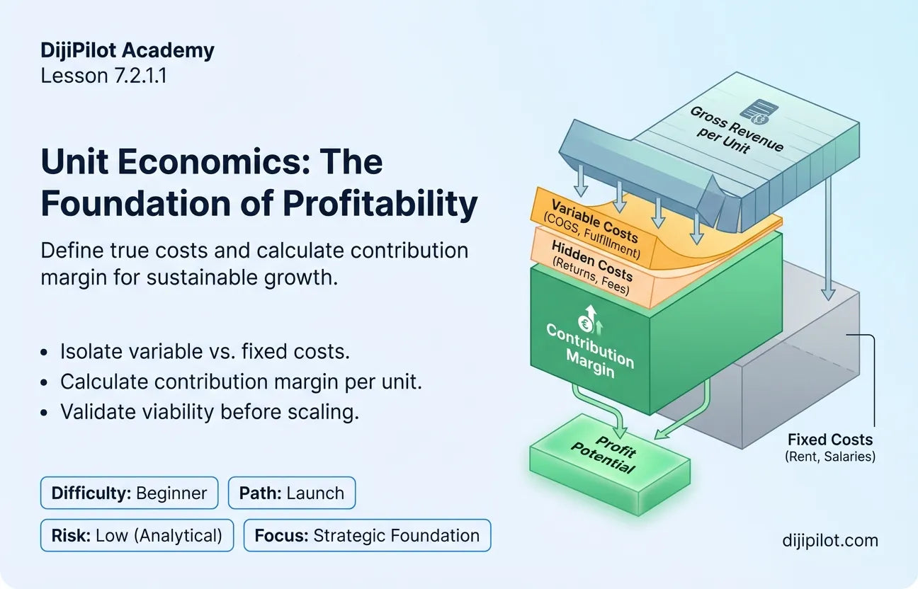 7.2.1.1 - Defining Unit Economics and Their Critical Role in Profitability (Difficulty: Beginner | Path: Launch)