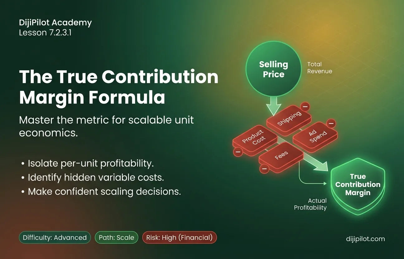 7.2.3.1 - Putting It All Together: The True Contribution Margin Formula (Difficulty: Advanced | Path: Scale)