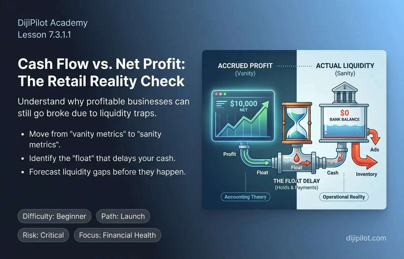 7.3.1.1 - Distinguishing Between Cash Flow and Net Profit in Retail Business (Difficulty: Beginner | Path: Launch)