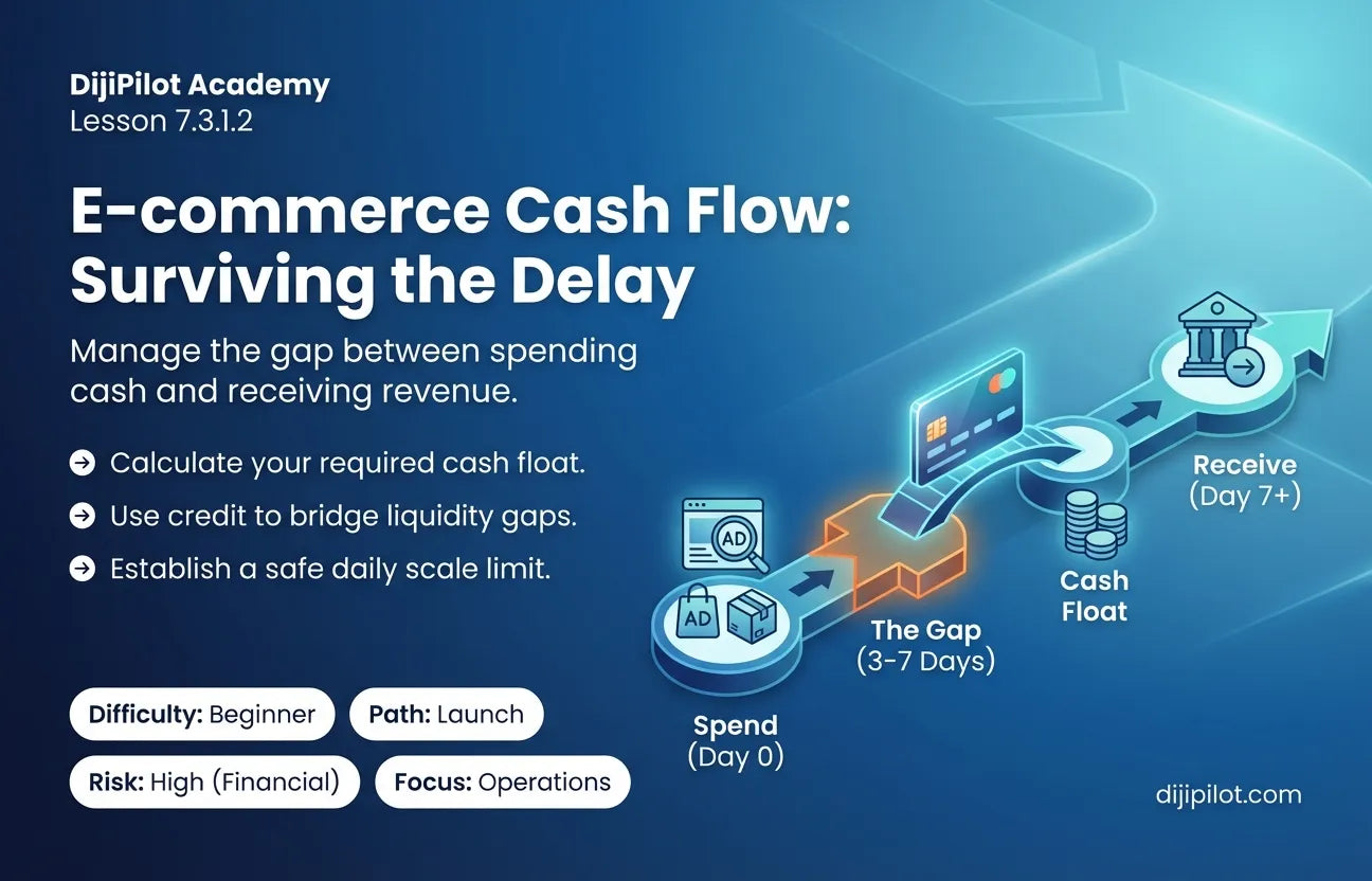 7.3.1.2 - Surviving the Delay in E-commerce: Managing Operational Spend vs. Payout Timing (Difficulty: Beginner | Path: Launch)