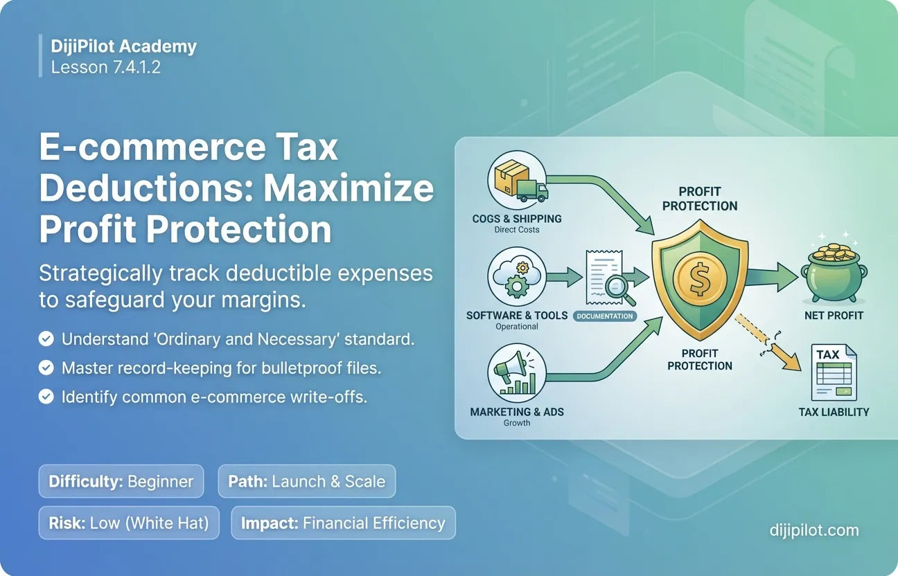 7.4.1.2 - What are Common Deductible E-commerce Expenses? (Difficulty: Beginner | Path: Launch)