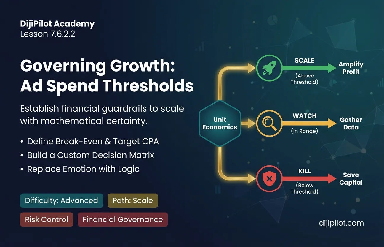 7.6.2.2 - How to Set Your Decision Thresholds for Ad Spend (Difficulty: Advanced | Path: Scale)