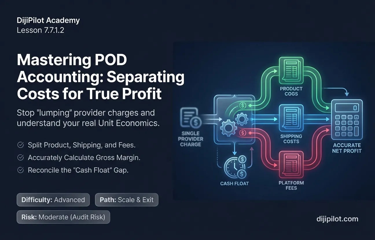 7.7.1.2 - How to Map COGS & Fees Correctly for POD (Difficulty: Advanced | Path: Scale)