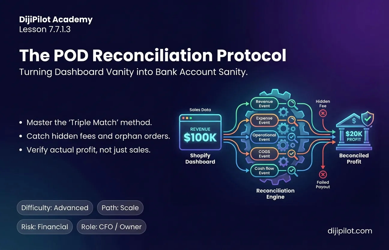 7.7.1.3 - What is a Simple Reconciliation Checklist for POD? (Difficulty: Advanced | Path: Scale)