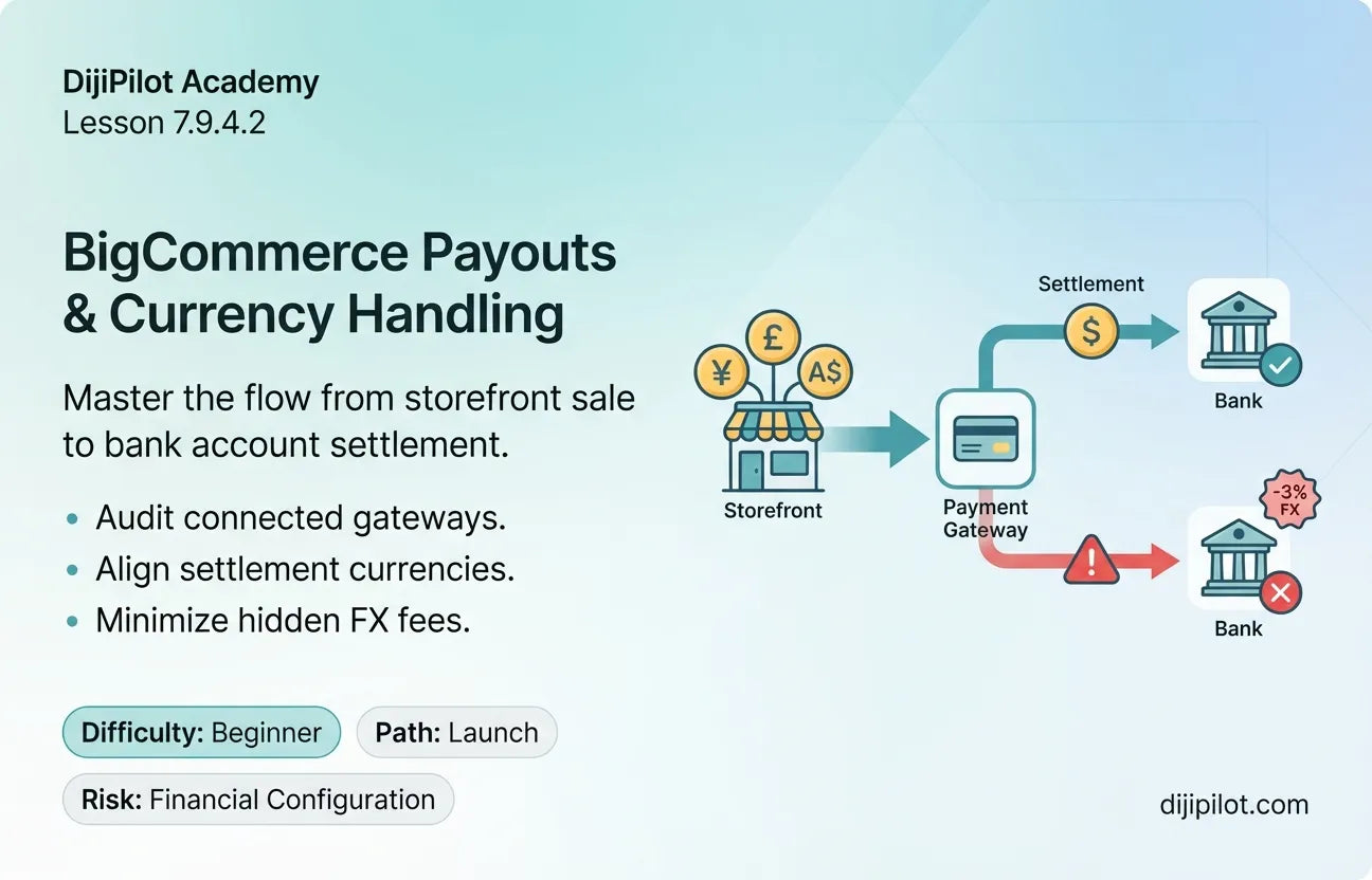 7.9.4.2 - How Payouts are Handled by Your Connected Gateway in BigCommerce (Difficulty: Beginner | Path: Launch)