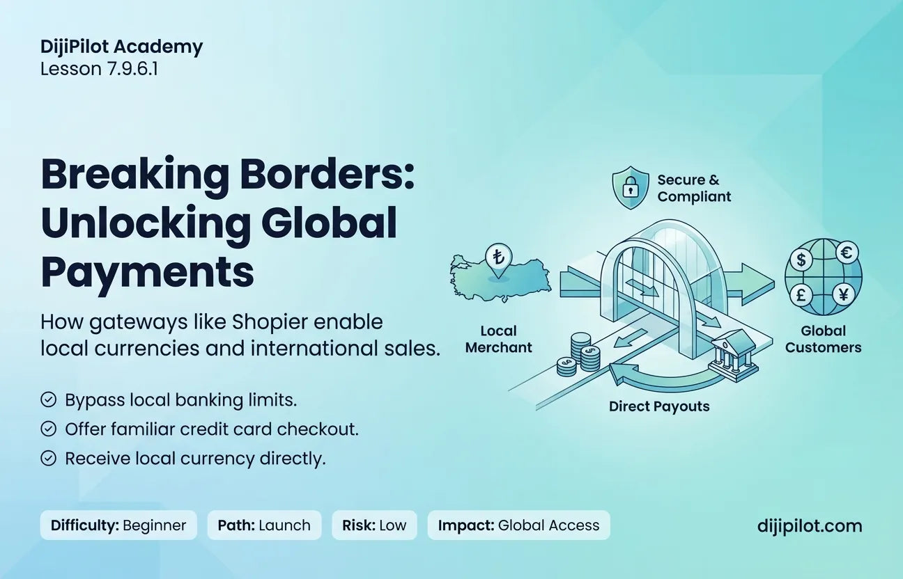 7.9.6.1 - How Gateways Like Shopier Enable Local Currencies & Payment Methods (Difficulty: Beginner | Path: Launch)