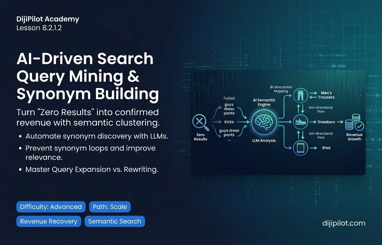 8.2.1.2 - How to Mine Search Queries and Build Synonyms with AI (Difficulty: Advanced | Path: Scale)