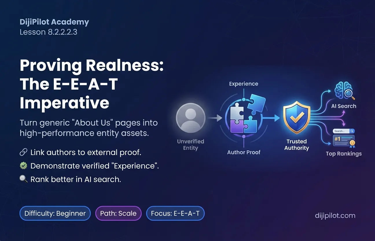 8.2.2.2.3 - Brand Authority as a Ranking Factor: Why "About Us" and "Authorship" Pages Matter More Now (Difficulty: Beginner | Path: Scale)