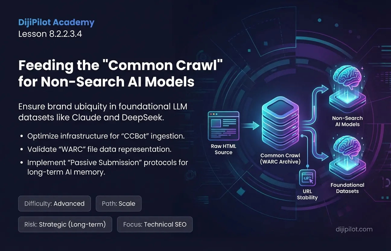 8.2.2.3.4 - Claude & DeepSeek: Emerging Crawler Protocols and "Common Crawl" Submission Best Practices (Difficulty: Advanced | Path: Scale)
