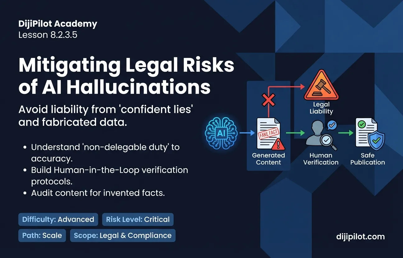 8.2.3.5 - Hallucination Hazards: The Legal & Trust Risks of "Fake Facts" in Educational Content (Difficulty: Advanced | Path: Scale)