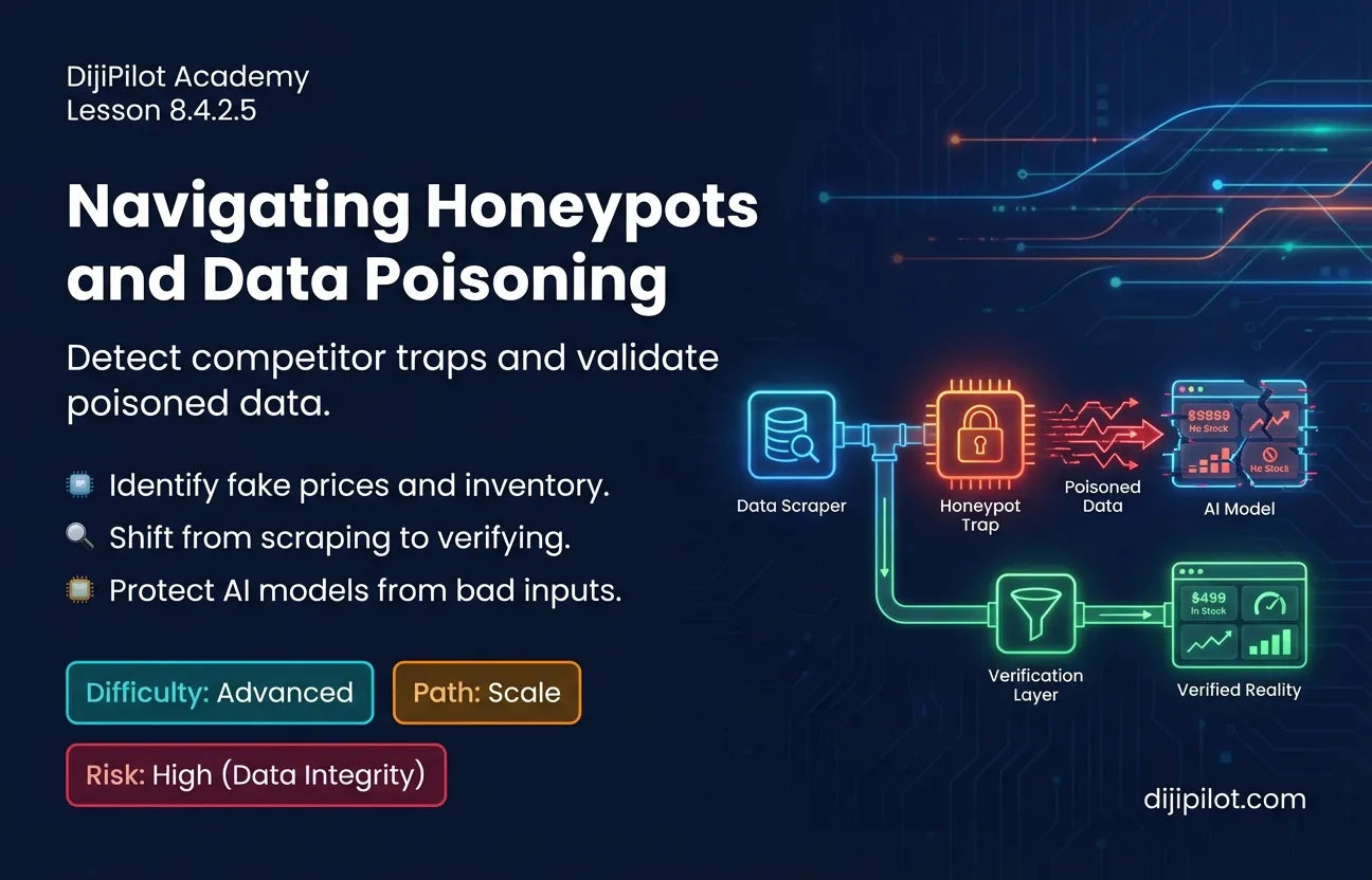 8.4.2.5 - Honeypots & Anti-Bot Measures: When Competitors Feed You Fake Data to Break Your Models (Difficulty: Advanced | Path: Scale)