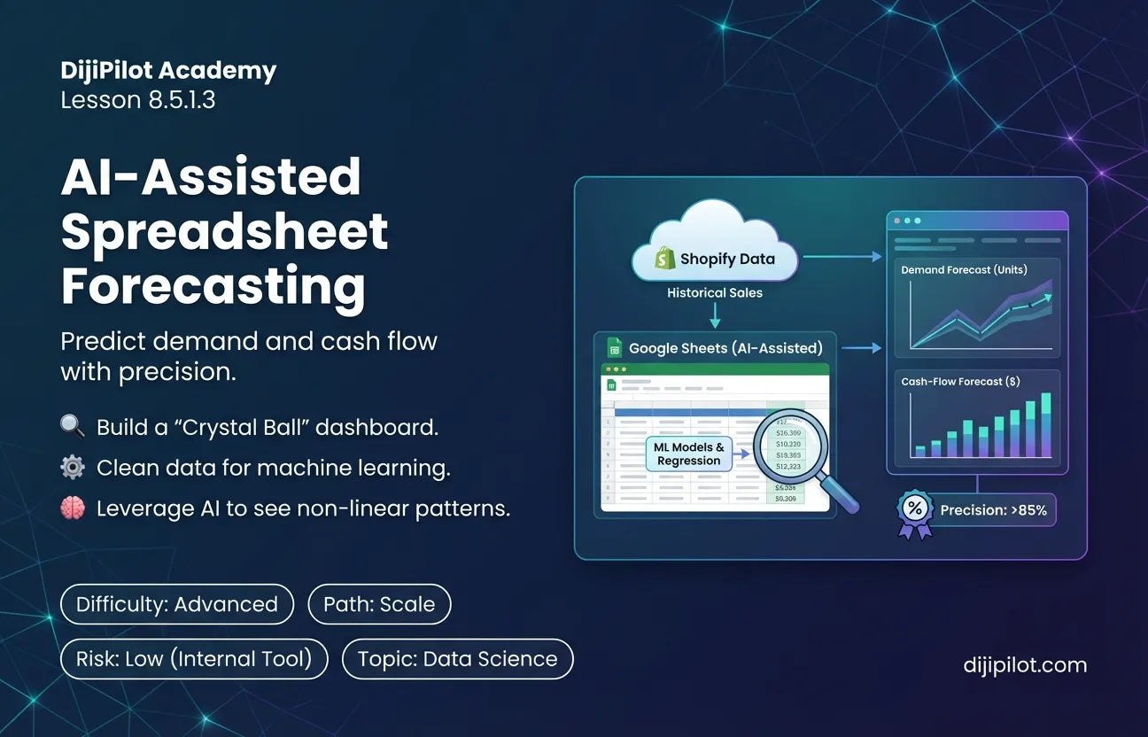 8.5.1.3 - How to Build Simple Demand and Cash-Flow Forecasts Using AI-Assisted Spreadsheets (Difficulty: Advanced | Path: Scale)