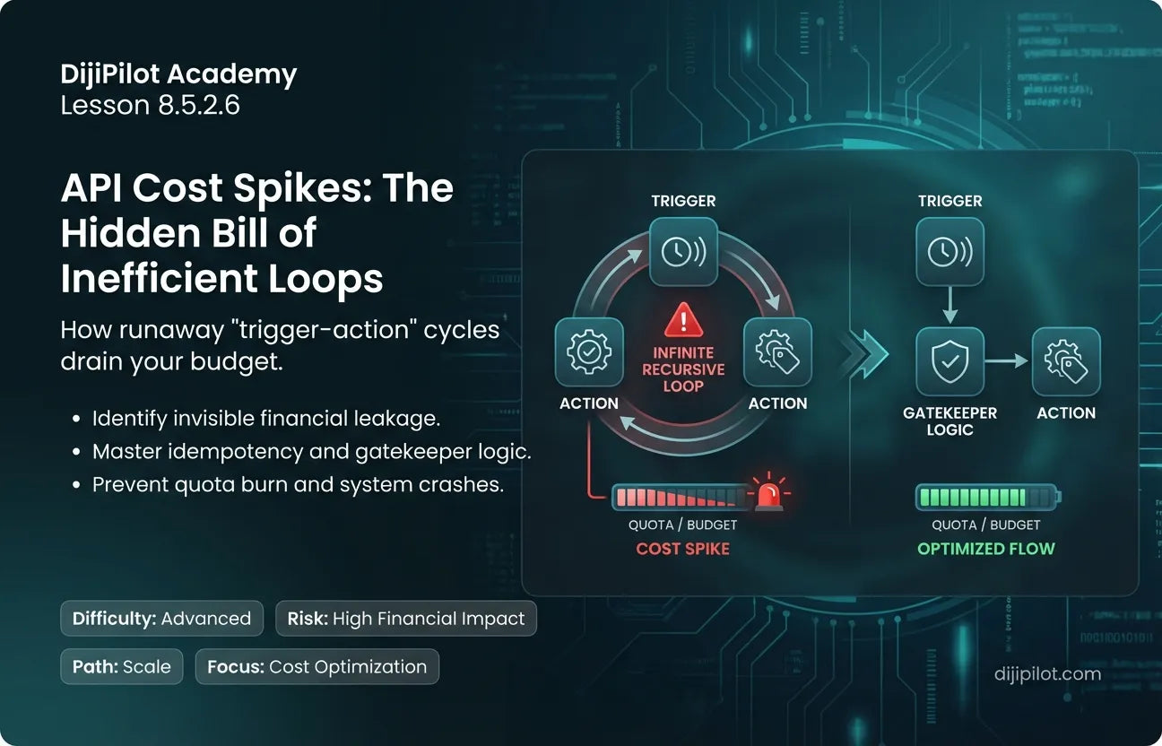 8.5.2.6 - API Cost Spikes: The Hidden Bill of Inefficient Looping Automations (Difficulty: Advanced | Path: Scale)