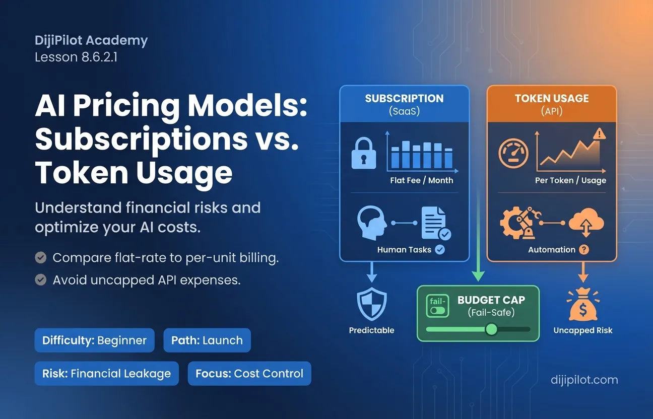 8.6.2.1 - Understanding AI Pricing Models: Subscriptions vs. Token Usage (Difficulty: Beginner | Path: Launch)