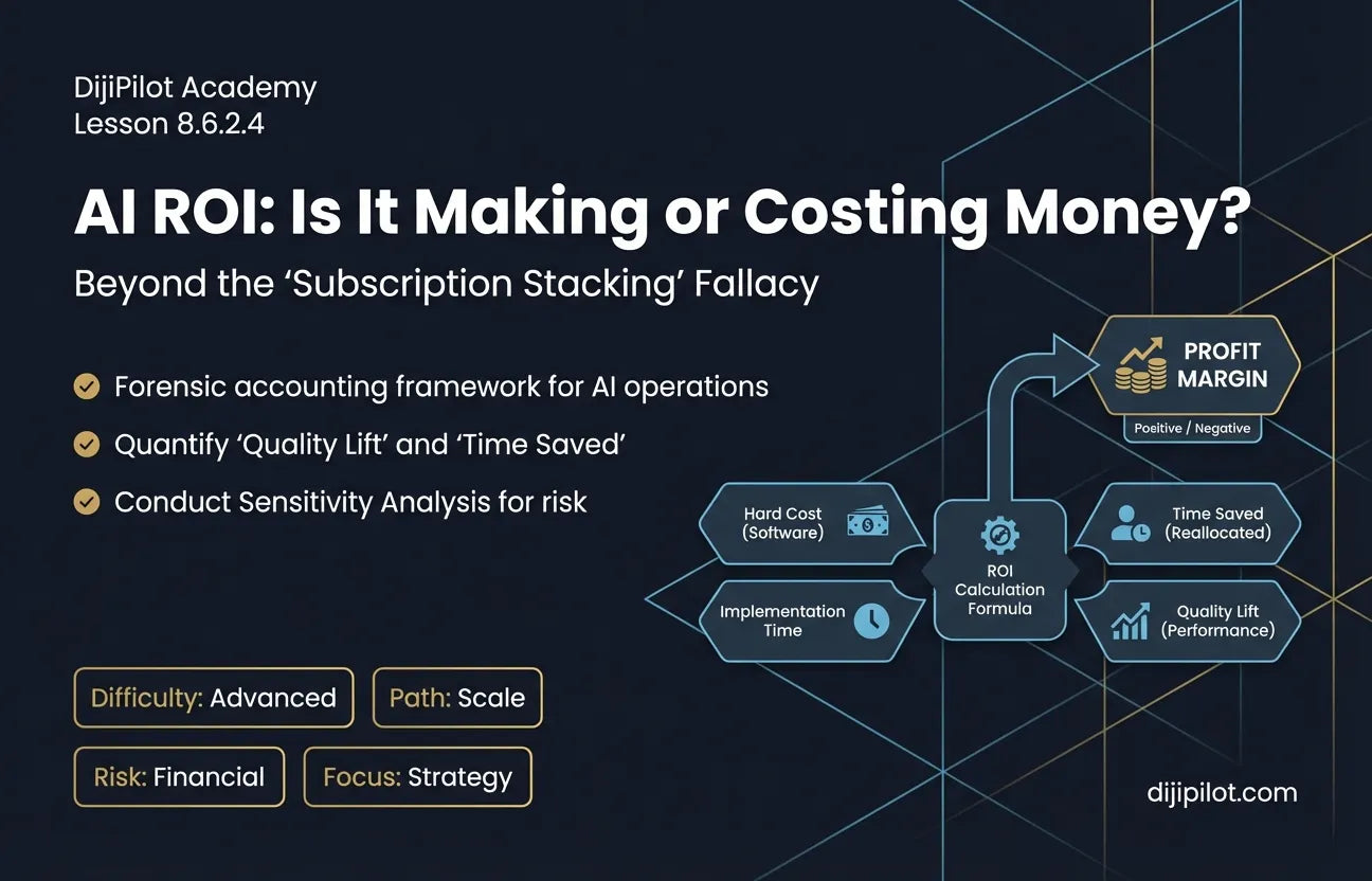 8.6.2.4 - Calculating ROI: "Time Saved" vs. "Quality Gained" vs. Hard Cost (Difficulty: Advanced | Path: Scale)