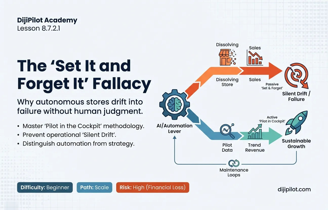 8.7.2.1 - "Set It and Forget It": The Myth of the Fully Autonomous AI Dropshipping Store (Difficulty: Beginner | Path: Launch)