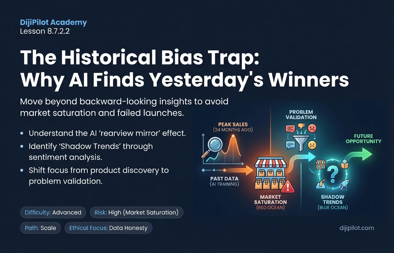 8.7.2.2 - Historical Bias: Why AI Product Researchers Find Past Winners, Not Future Trends (Difficulty: Advanced | Path: Scale)