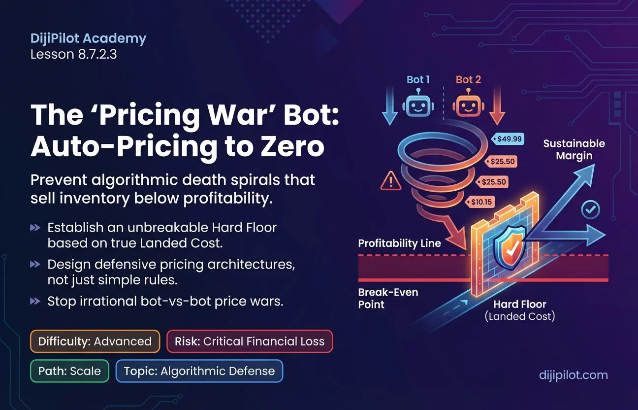 8.7.2.3 - The "Pricing War" Bot: How Auto-Pricing Tools Can Accidentally Sell Below Profitability (Difficulty: Advanced | Path: Scale)