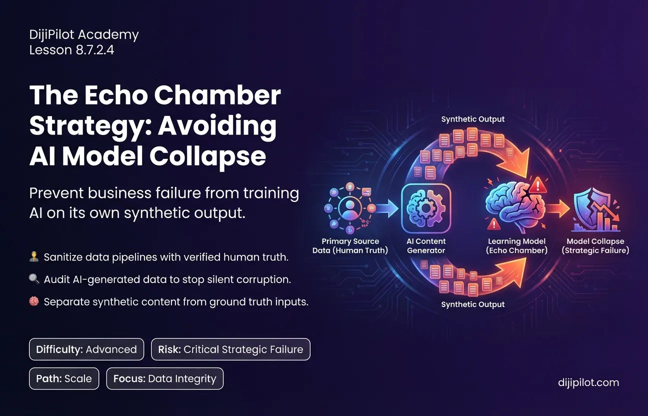 8.7.2.4 - Model Collapse: The Danger of Making Decisions Based on Data That Was Also Generated by AI (Difficulty: Advanced | Path: Scale)