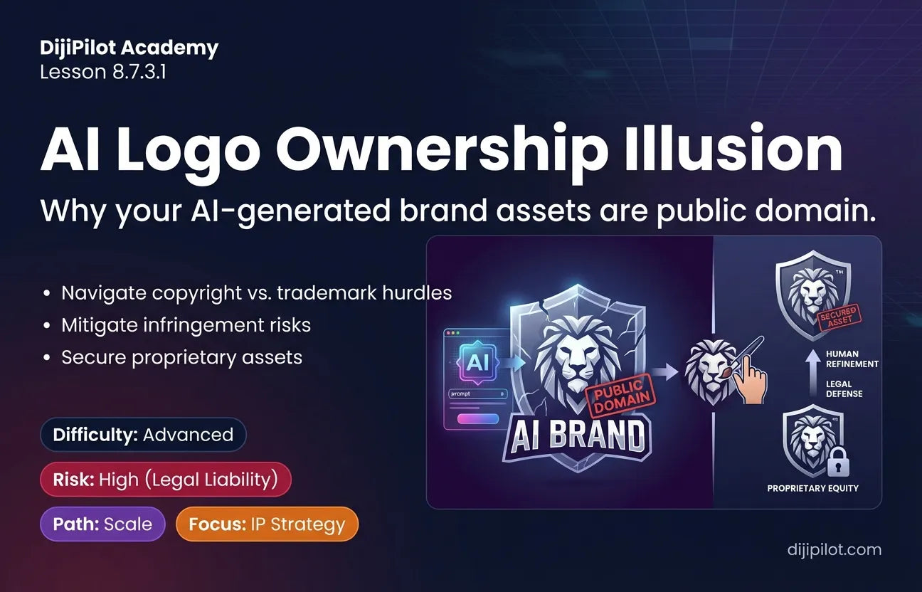 8.7.3.1 - Can You Trademark That? Why You Don't Actually Own Your AI-Generated Logo (Difficulty: Advanced | Path: Scale)