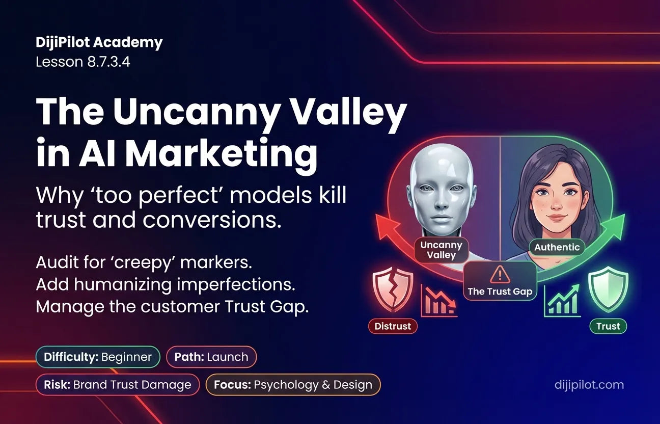 8.7.3.4 - "Uncanny Valley" Marketing: Why Customers Refund Products When the AI Model Looks "Too Perfect" (Difficulty: Beginner | Path: Launch)