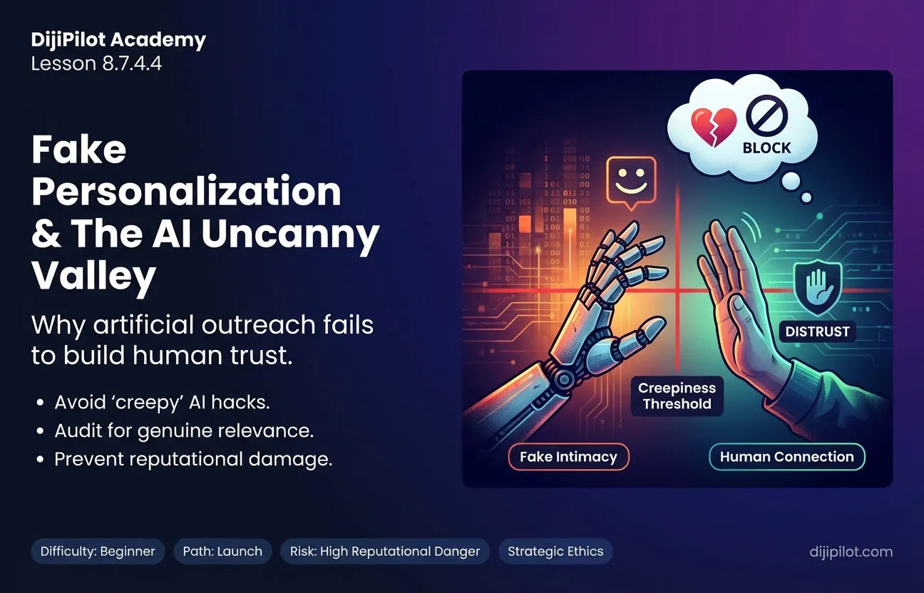 8.7.4.4 - Fake Personalization: When AI Outreach Becomes "Creepy" Instead of "Helpful" (Difficulty: Beginner | Path: Launch)