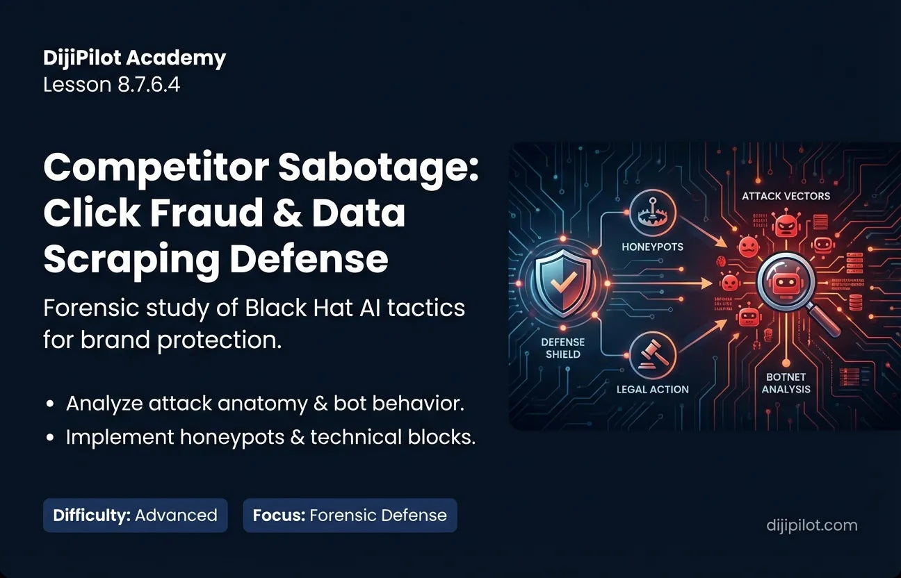 8.7.6.4 - Competitor Sabotage: Using AI Agents to Click-Fraud Ads or Scrape Pricing Data (Difficulty: Advanced | Path: Scale)