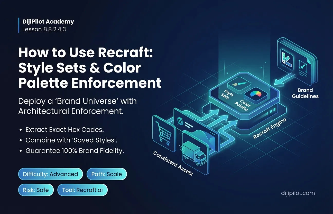 8.8.2.4.3 - How to Use Recraft: Style Sets & Color Palette Enforcement (Difficulty: Advanced | Path: Scale)