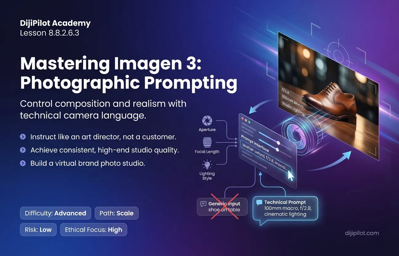 8.8.2.6.3 - How to Use Imagen 3: Prompting for Photographic Styles (e.g., "Macro," "Wide Angle") (Difficulty: Advanced | Path: Scale)