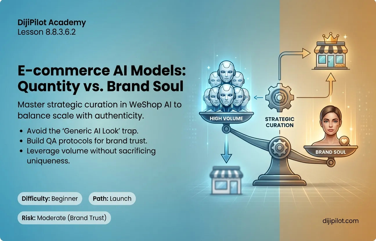 8.8.3.6.2 - Pros/Cons: Diverse Model Library vs. Generic "AI Look" in WeShop AI (Difficulty: Beginner | Path: Launch)