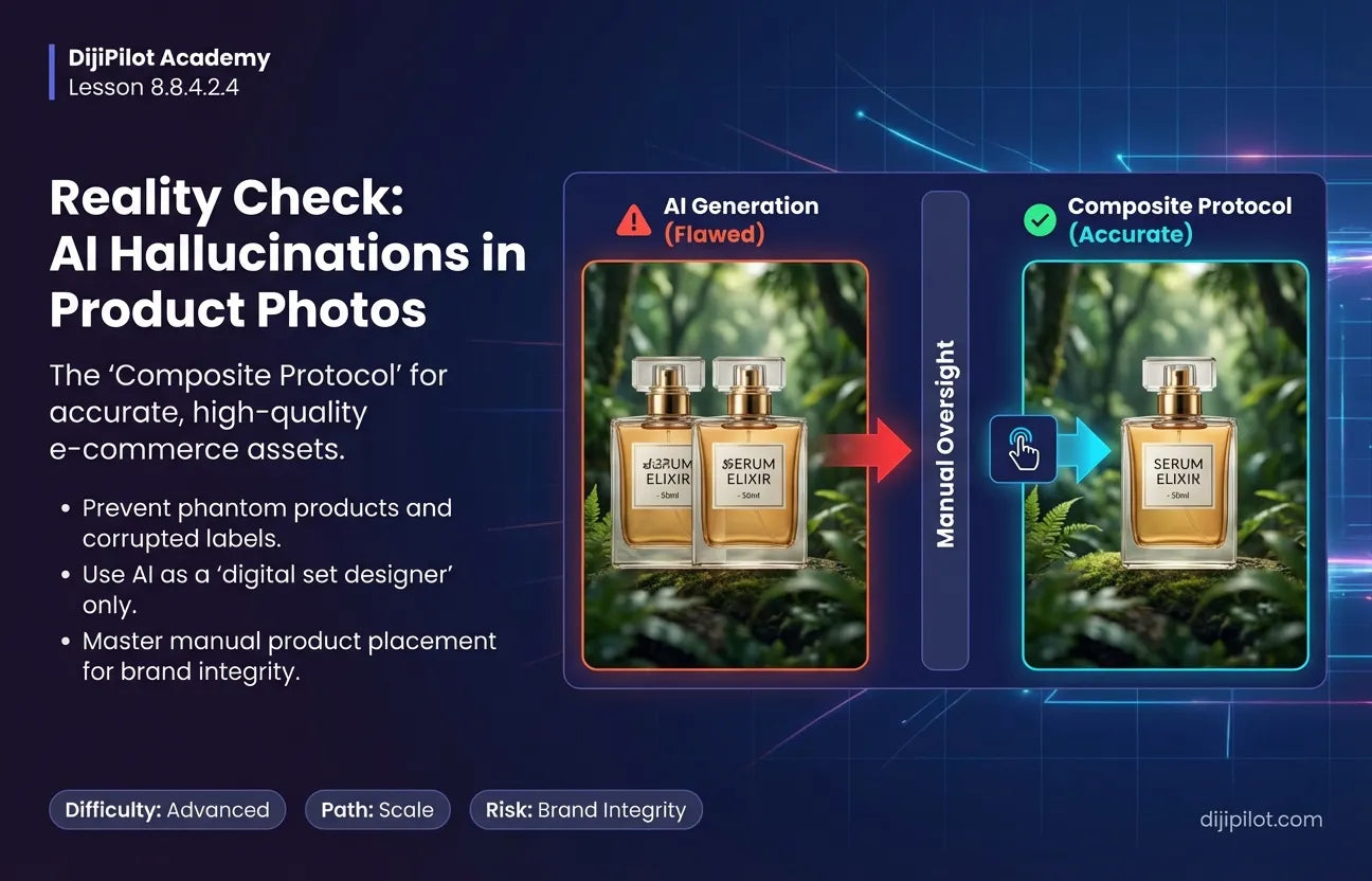 8.8.4.2.4 - Reality Check: Hallucinating Extra Bottles or Wrong Labels with Flair.ai (Difficulty: Advanced | Path: Scale)