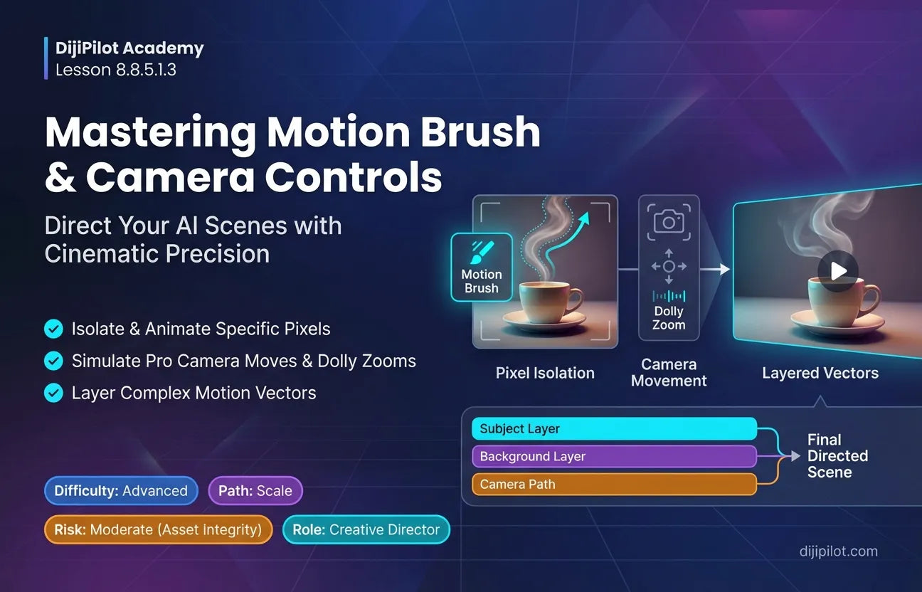 8.8.5.1.3 - How to Use Runway: Motion Brush & Camera Controls (Difficulty: Advanced | Path: Scale)