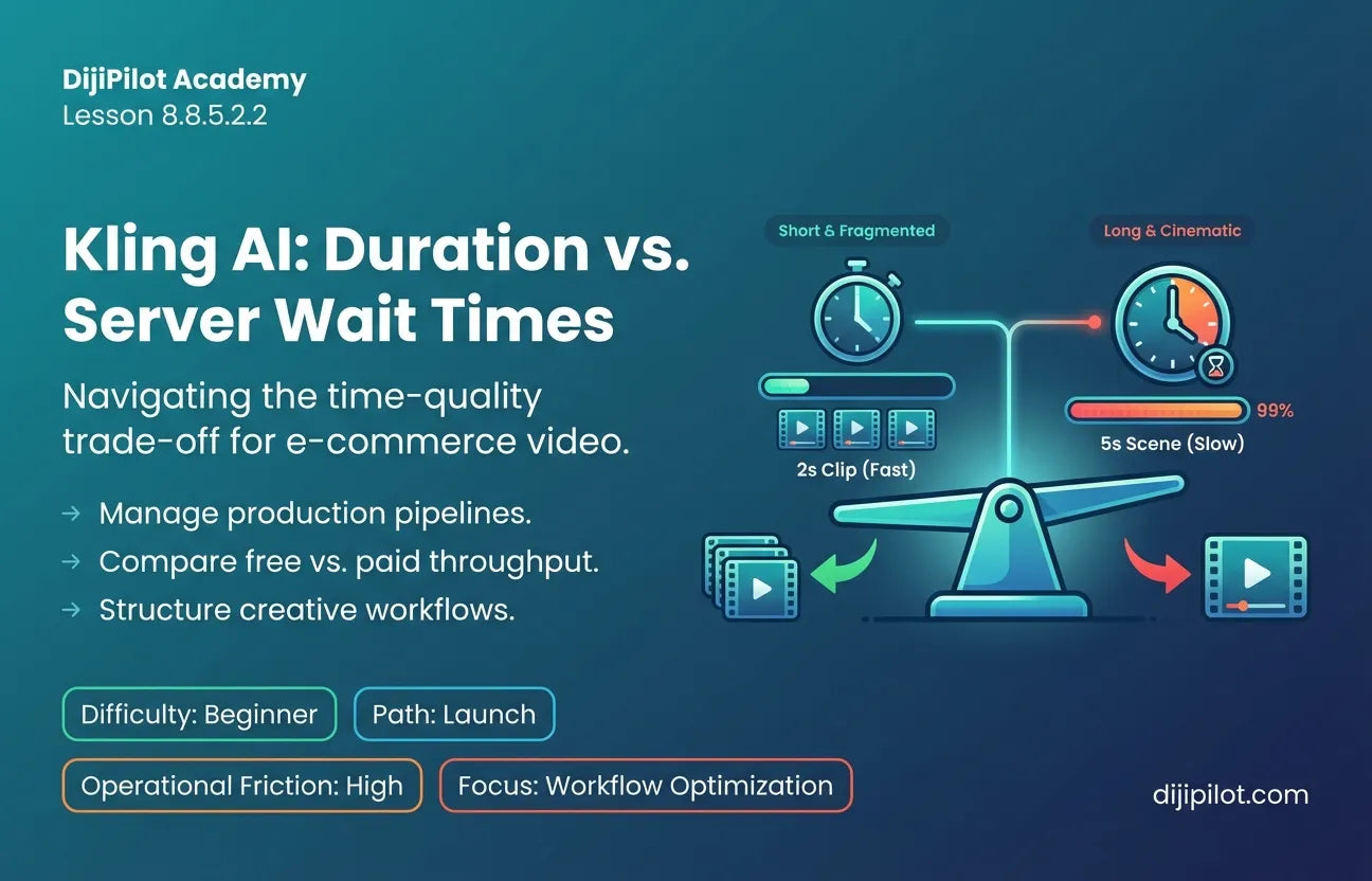 8.8.5.2.2 - Pros/Cons: Long Video Duration (5s+) vs. Server Wait Times in Kling AI (Difficulty: Beginner | Path: Launch)