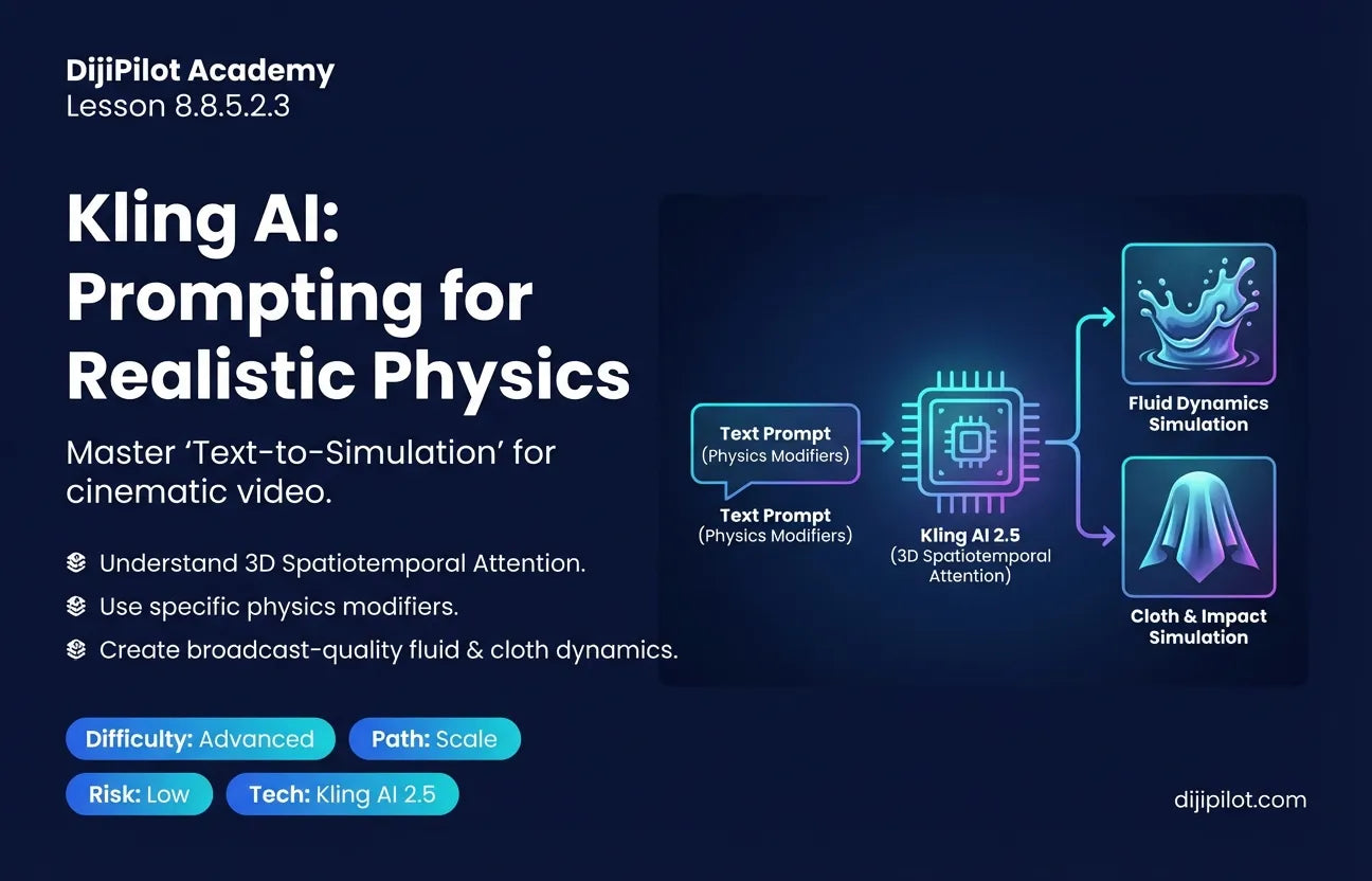 8.8.5.2.3 - How to Use Kling AI: Prompting for Physics & Interaction (Difficulty: Advanced | Path: Scale)