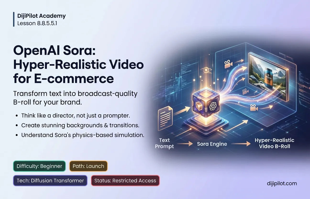 8.8.5.5.1 - Overview of OpenAI Sora: Use Cases for Hyper-Realistic Video B-Roll (Difficulty: Beginner | Path: Launch)