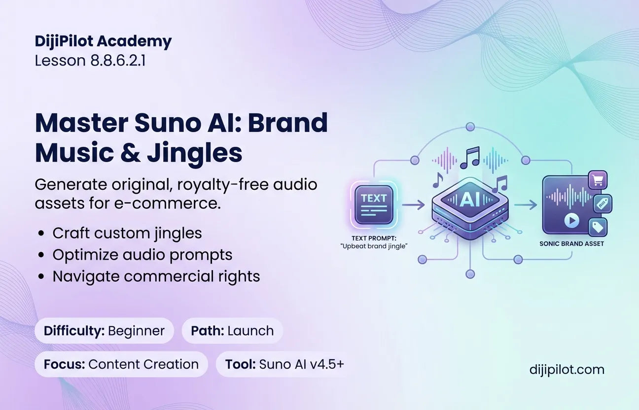 8.8.6.2.1 - Overview of Suno AI: Use Cases for Generating Brand Music & Jingles (Difficulty: Beginner | Path: Launch)