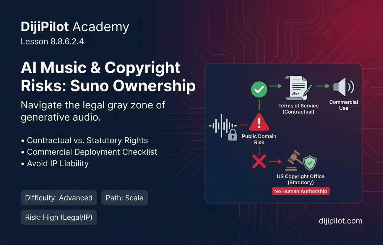 8.8.6.2.4 - Reality Check: Copyright Ownership of AI Music generated by Suno AI (Difficulty: Advanced | Path: Scale)