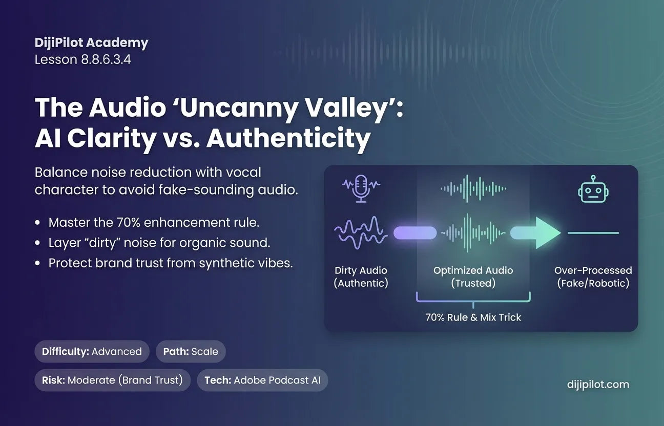 8.8.6.3.4 - Reality Check: Making Voices Sound "Too Artificial" with Adobe Podcast (Difficulty: Advanced | Path: Scale)