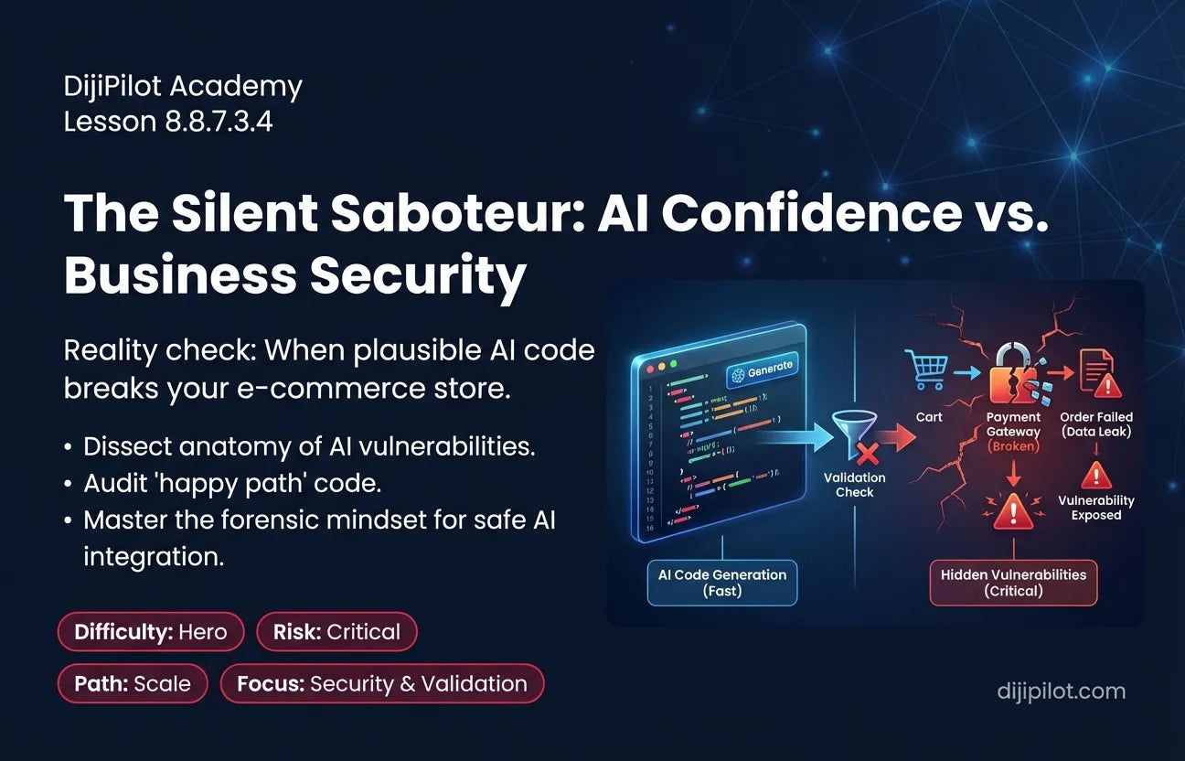 8.8.7.3.4 - Reality Check: AI confidently writing insecure code or breaking checkout logic in Cursor (Difficulty: Hero | Path: Scale)