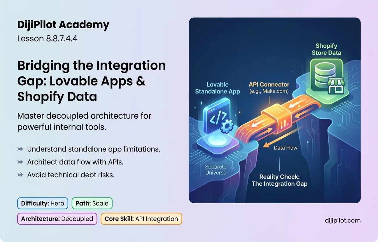 8.8.7.4.4 - Reality Check: Builds standalone web apps, not native Shopify plugins with Lovable (Difficulty: Hero | Path: Scale)